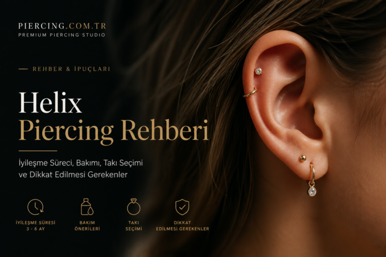 Helix Piercing Rehberi: İyileşme, Bakım ve Stil İpuçları