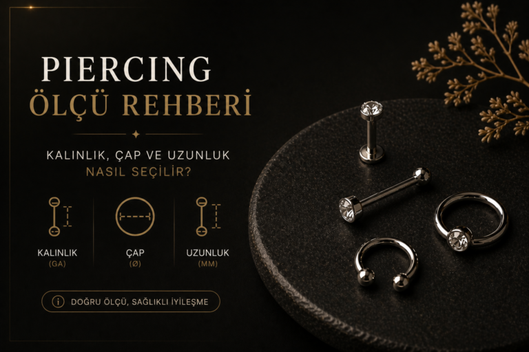 Piercing Ölçü Rehberi: Kalınlık, Çap ve Uzunluk Nasıl Seçilir?