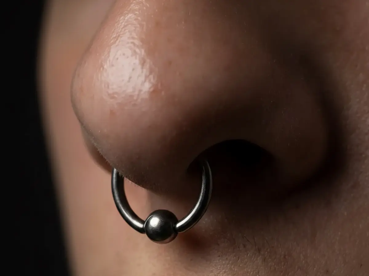 Septum piercing, burun orta bölme